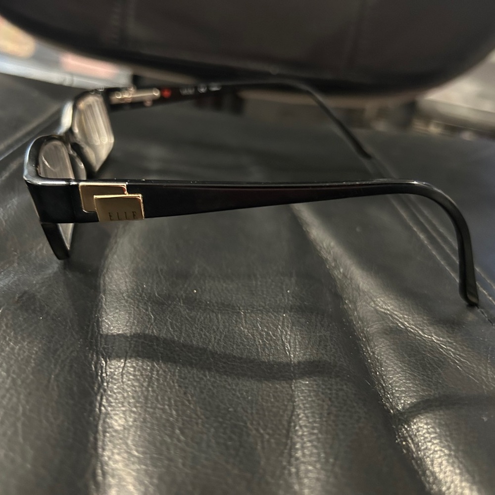 Elle Black Rectangular Glasses Frame Only - image 4